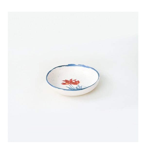 Комплект бели и сини керамични съдове от 21 части - My Ceramic-image-4