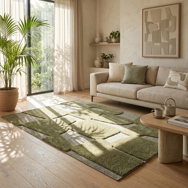 Тъмнозелен килим 160x230 cm Cairo – ESTE-image-1