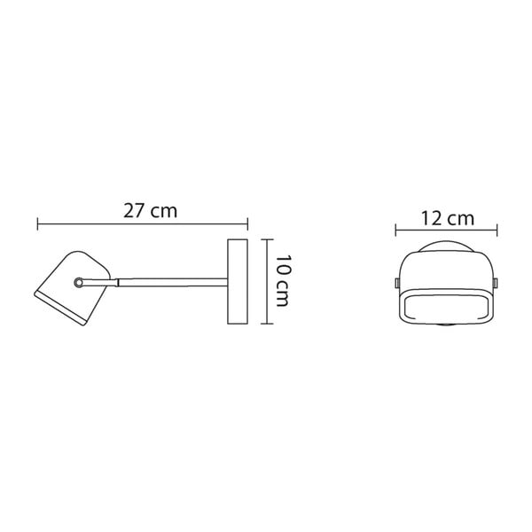 Nástěnná lampa SwabDesign Mob, šedá-image-1