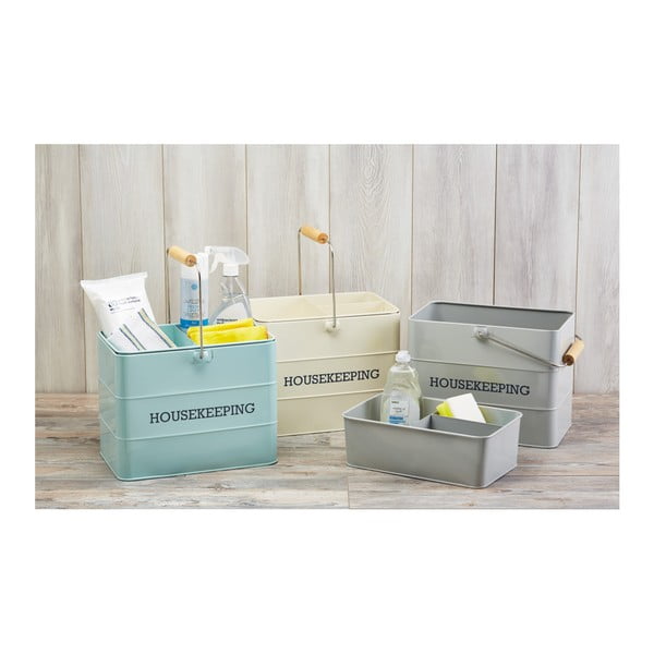 Сива поставка за почистващи препарати Living Nostalgia - Kitchen Craft-image-1