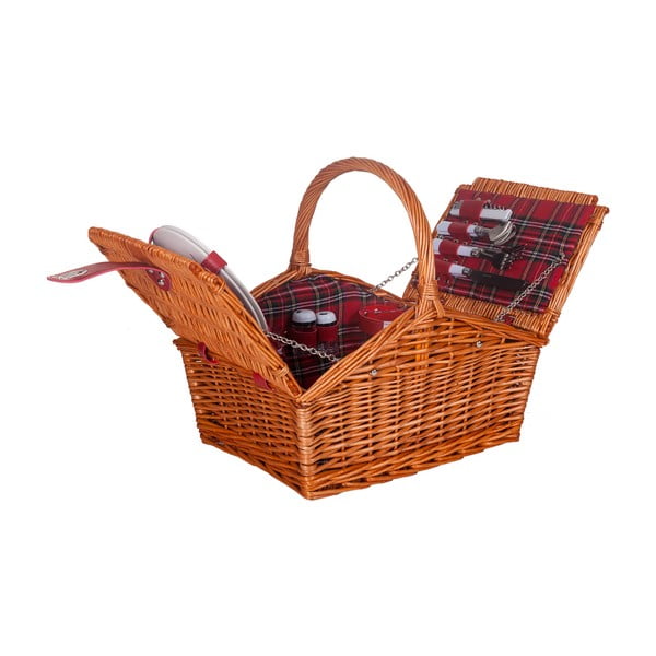 Плетена кошница за пикник с аксесоари за 2 души Charlotte - Unknown