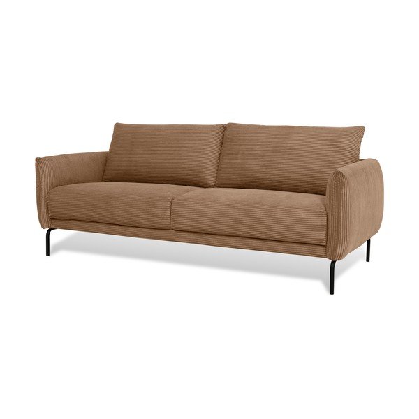 Светлокафяв диван от рипсено кадифе 212 cm Venray – Scandic-image-1