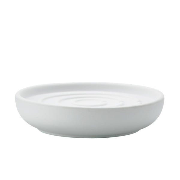 Бяла керамична чиния за сапун Nova - Zone