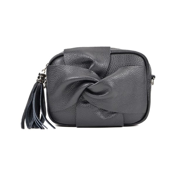 Черна кожена чанта Claire - Roberta M