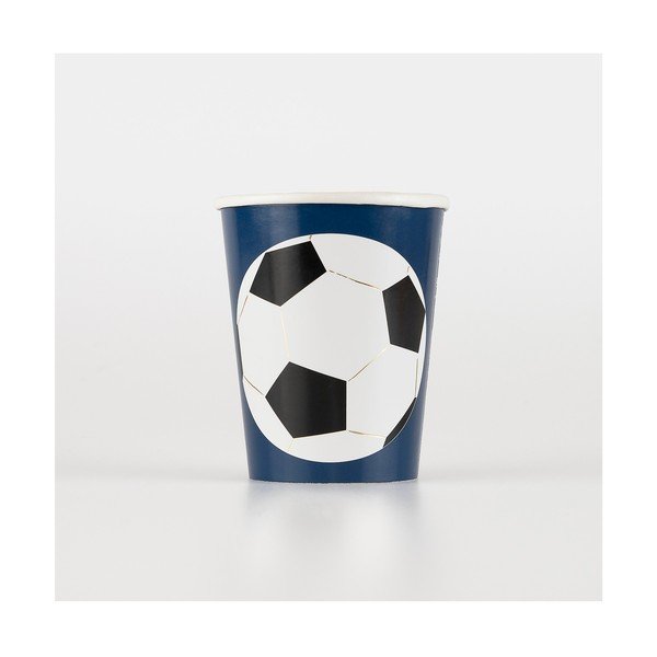 Хартиени чаши за еднократна употреба в комплект  8 бр. Soccer – Meri Meri-image-1