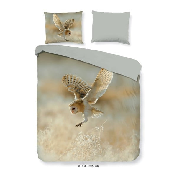 Чаршафи за едно единично легло от микрофибър Owl, 140 x 200 cm - Muller Textiels