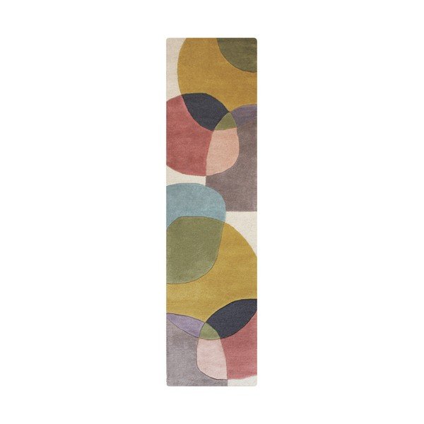 Ръчно изработена вълнена пътека 60x230 cm Glow Multi – Flair Rugs