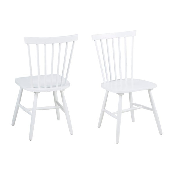 Sada 2 bílých jídelních židlí Actona Riano Dining Set