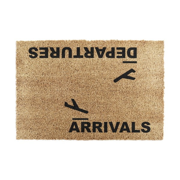 Изтривалка от кокосови влакна 40x60 cm Arrivals and Departures – Artsy Doormats