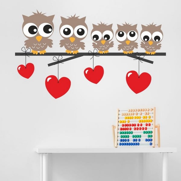 Декоративен стикер за стена Owl Kids - Unknown