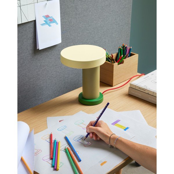 Зелена настолна лампа (височина 25 cm) Magic – Hübsch-image-1