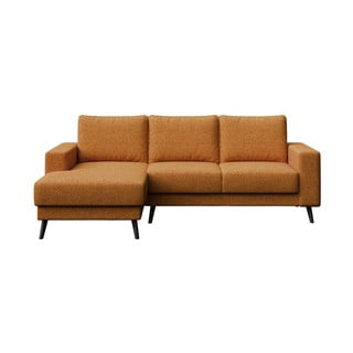Оранжев ъглов диван (ляв ъгъл) Fynn - Ghado