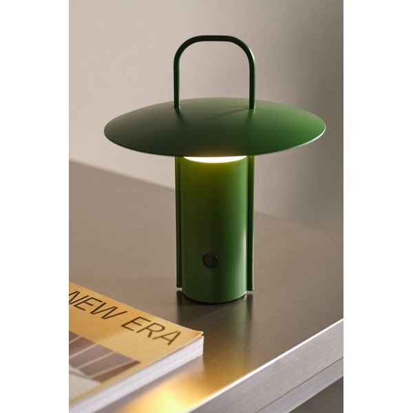 Зелена метална LED затъмняваща се настолна лампа (височина 24 cm) Venna – Jotex-image-1