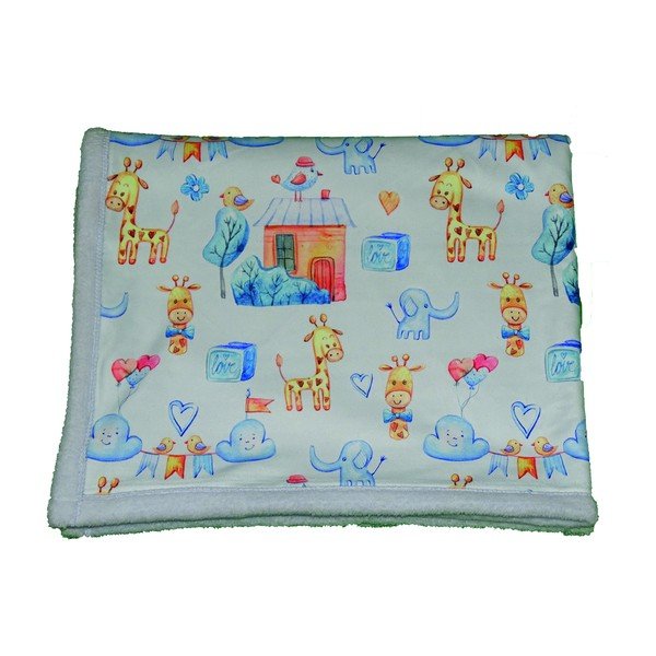 Светлосиньо бебешко одеяло 80x100 cm - OYO kids