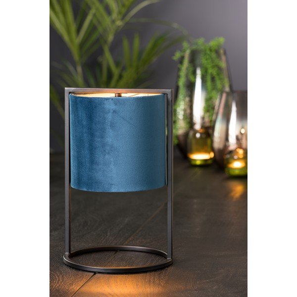 Черно-тъмносиня настолна лампа (височина 35 cm) Santos - Light & Living-image-1
