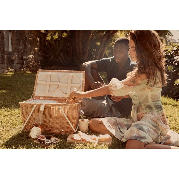 Кошница за пикник , 48 x 28 cm Natural - Sunnylife-image-2