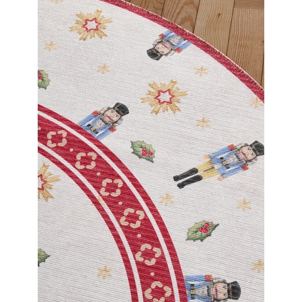 Червен  кръгъл килим с коледен мотив ø 160 cm Toy's Delight Nutcracker – Villeroy&Boch-image-3