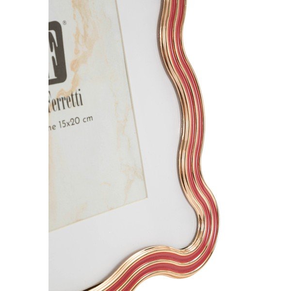 Червена/ в златист цвят метална/стъклена стояща рамка 17,5x22,5 cm Elizabeth – Mauro Ferretti-image-3