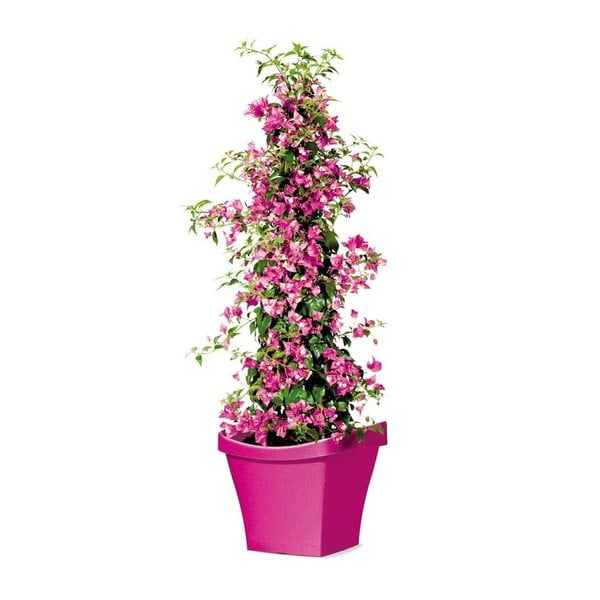 Venkovní květináč Living 40 cm, růžový