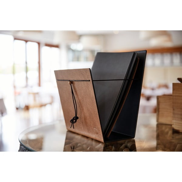 Стойка за списания от метал и еко кожа Bull M – LIND DNA-image-1