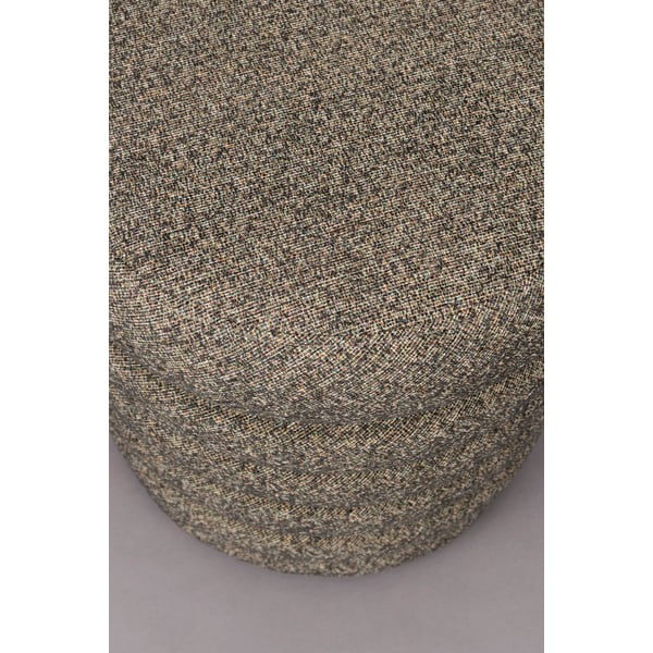 Кафява табуретка от букле Fern – Dutchbone-image-4