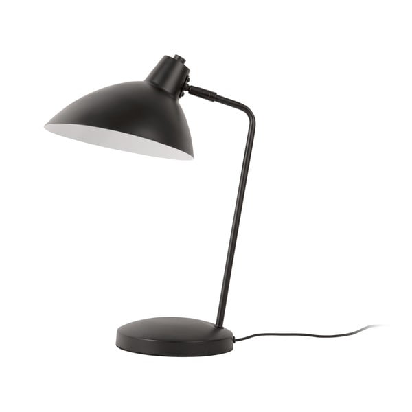 Черна настолна лампа с метален абажур (височина 49 cm) Casque – Leitmotiv