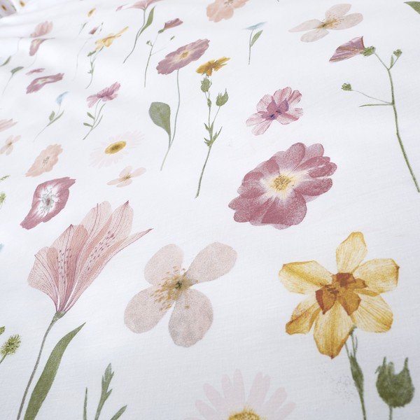 Бяло и розово спално бельо , 135 x 200 cm Wild Flowers - Catherine Lansfield-image-3