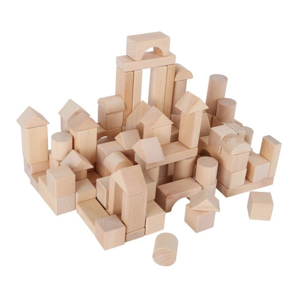 Дървен строителен комплект Блокове в чанта - Legler
