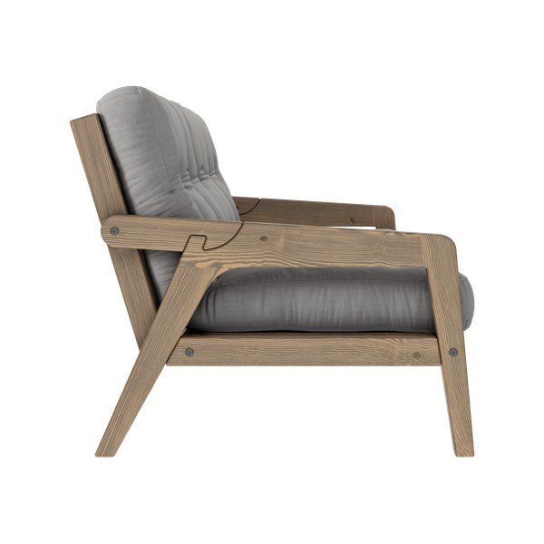 Сив разтегателен диван 204 cm Grab - Karup Design-image-4