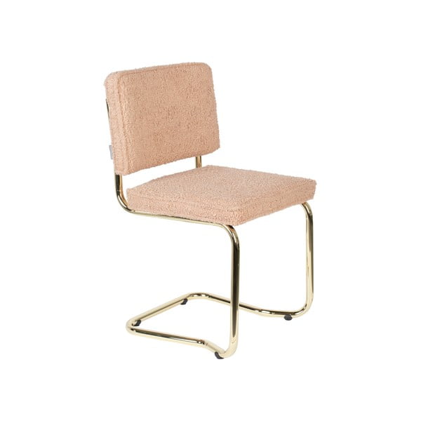 Трапезни столове в цвят сьомга в комплект от 2 броя Teddy Kink - Zuiver