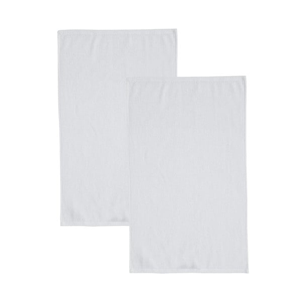 Бели бързосъхнещи памучни хавлиени кърпи от тери в комплект от 2 бр. 90x140 cm Quick Dry – Catherine Lansfield