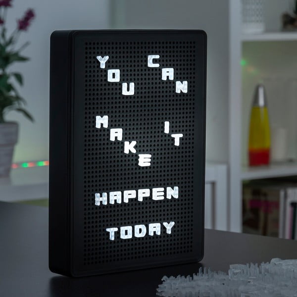 Черна LED светлинна табела с букви - InnovaGoods-image-2