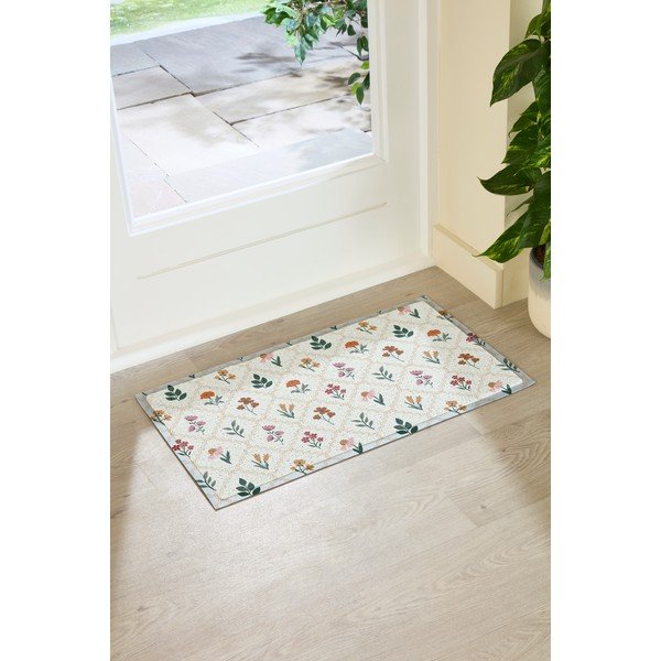 Изтривалка от PVC 40x70 cm Vintage Floral Stamp – Artsy Doormats-image-2