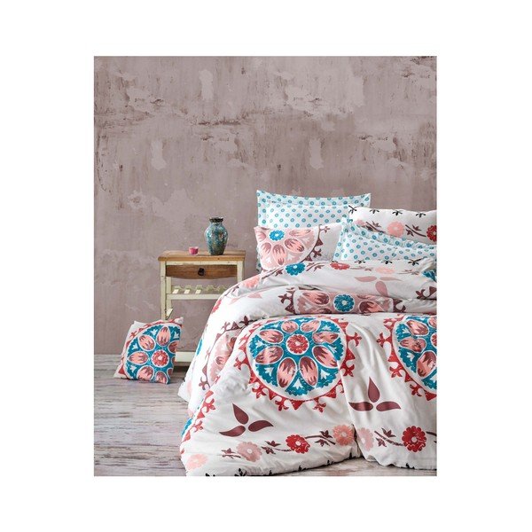 Спално бельо с чаршаф за единично легло Rasta, 160 x 220 cm - Unknown