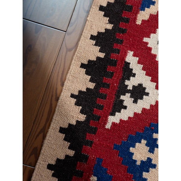 Червен  двустранен ръчно изработен вълнен килим 120x170 cm Kamal Rami – Nouristan-image-4