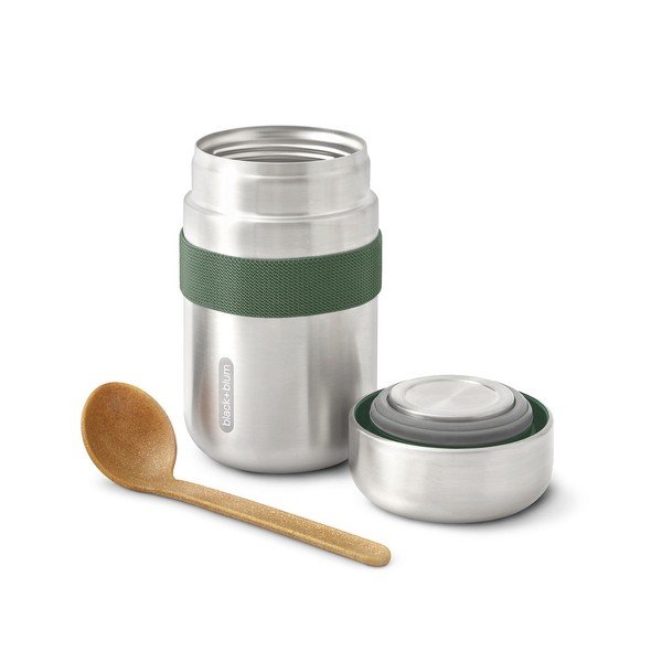 Термос за храна от неръждаема стомана в сребрист цвят 400 ml – Black + Blum-image-3