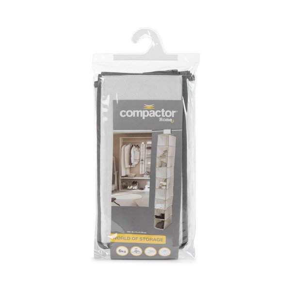 Висящ органайзер за гардероби от плат Novara - Compactor-image-3