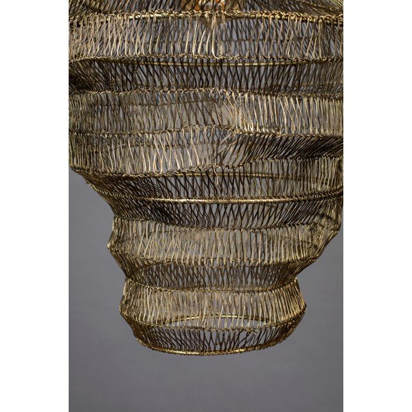 Висяща лампа в златист цвят с метален абажур 36x36 cm Luca - Dutchbone-image-2