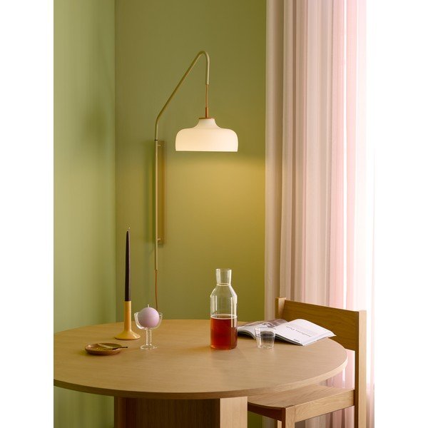 Бяла/бежова стенна лампа за контакт ø 29 cm Current – Hübsch-image-1