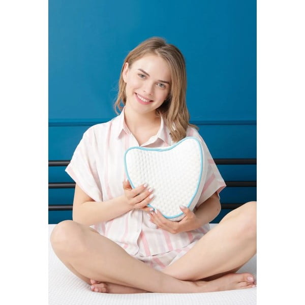 Ергономична възглавница с пълнеж от мемори пяна 23x23 cm – Mila Home-image-3