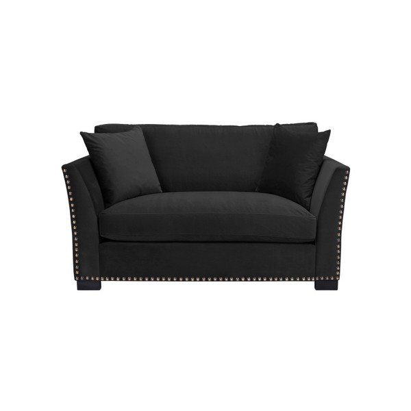 Tmavě šedá dvoumístná pohovka THE CLASSIC LIVING Pierre