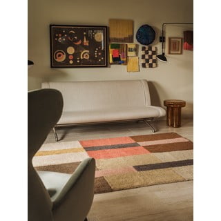 Ръчно изработена вълнена пътека 80x230 cm Chroma Spiced Coral – Lorena Canals