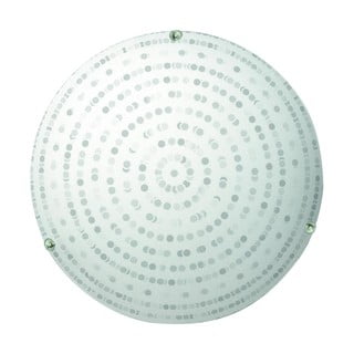Бяла лампа за таван със стъклен абажур ø 30 cm Circle - Candellux Lighting