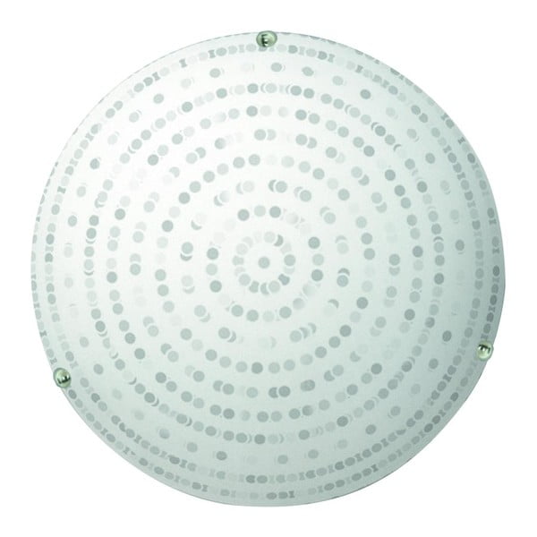 Бяла лампа за таван със стъклен абажур ø 30 cm Circle - Candellux Lighting