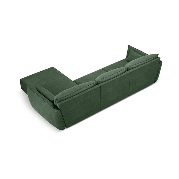 Тъмнозелен ъглов диван (десен ъгъл) Vanda - Mazzini Sofas-image-3