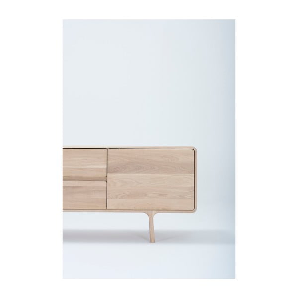 ТВ скрин от масивна дъбова дървесина Fawn - Gazzda-image-4