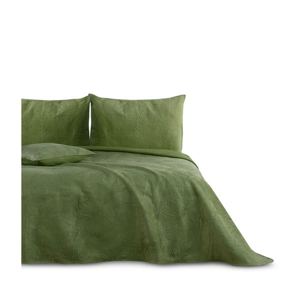 Зелена покривка за двойно легло 240x260 cm Palsha - AmeliaHome