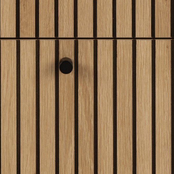 Скрин от дъбов декор  в естествен цвят 81x80x40 cm Albany  – Actona-image-4