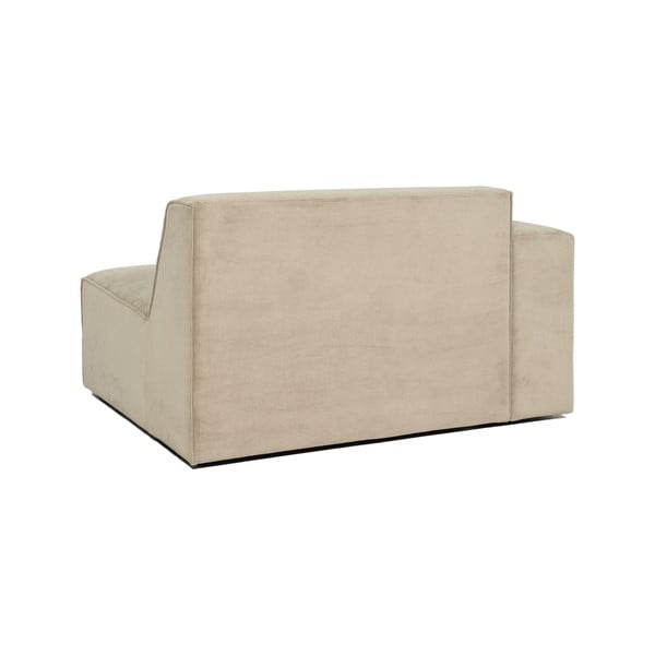 Бежов велурен модул на дивана (ляв ъгъл) Sting - Scandic-image-3