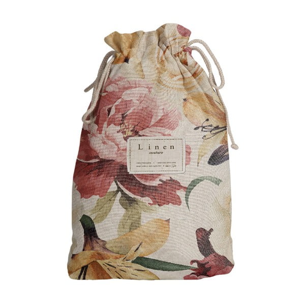 Чанта за пътуване с ленена смес Spring Flowers, дължина 44 cm - Really Nice Things